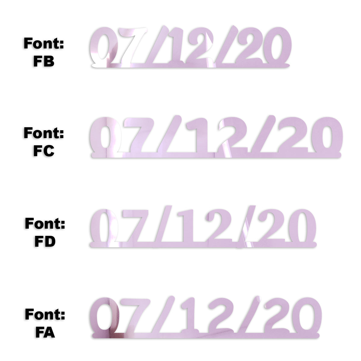 Custom-Fetti Date - 07/12/24 or 07/12/25  Pink
