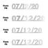 Custom-Fetti Date - 07/12/24 or 07/12/25  Silver