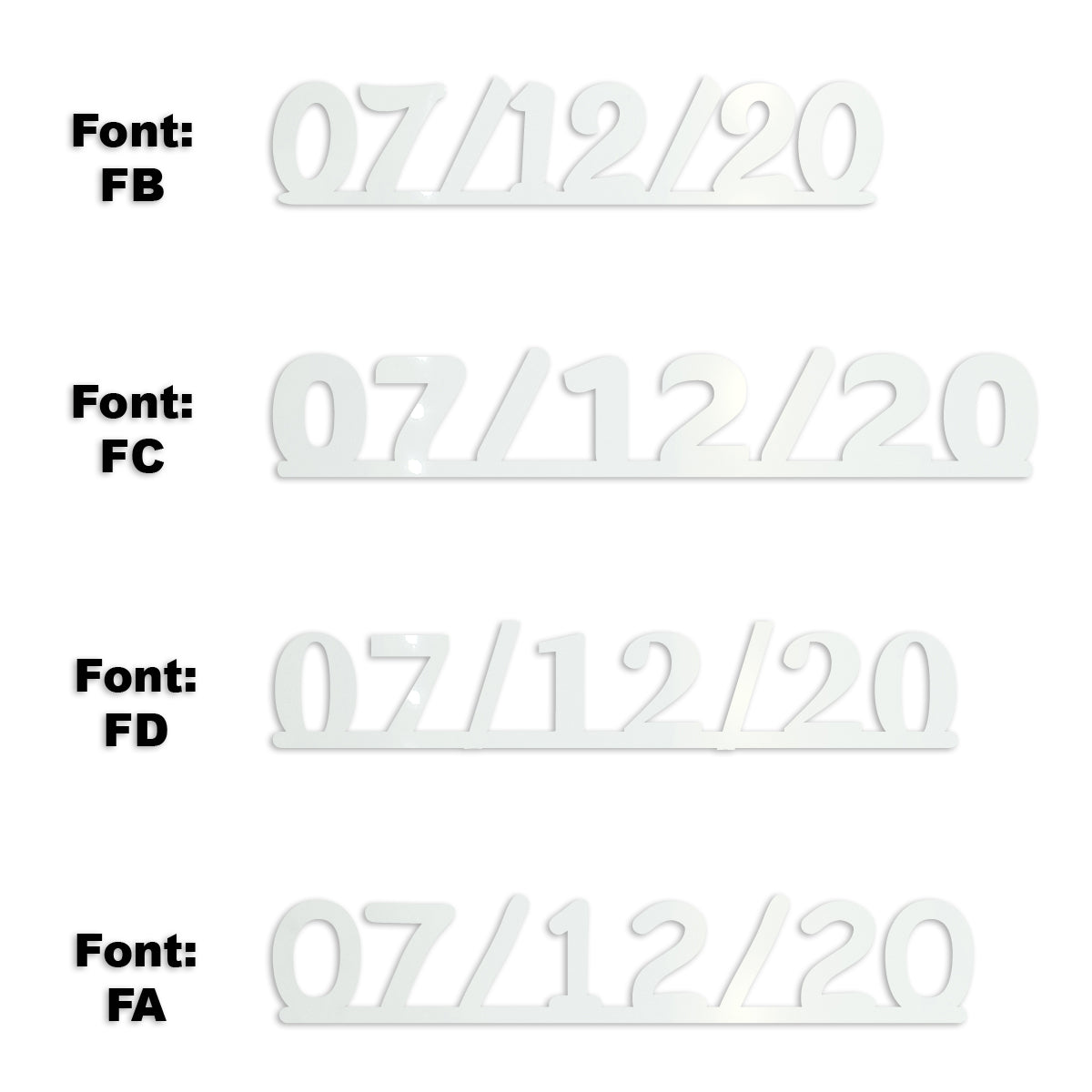 Custom-Fetti Date - 07/12/24 or 07/12/25  White