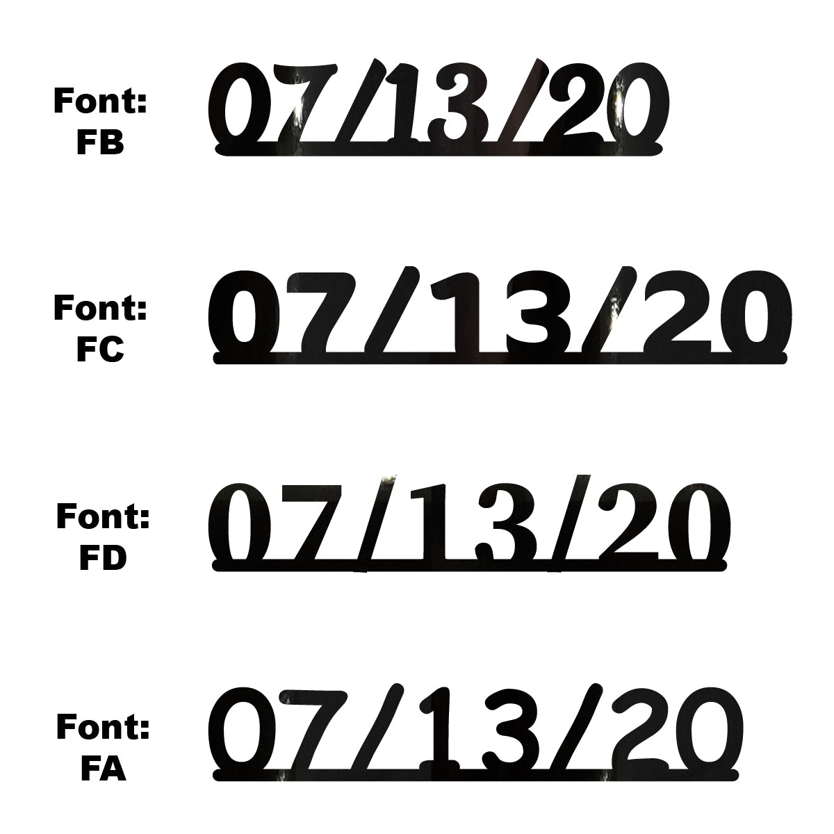 Custom-Fetti Date - 07/13/24 or 07/13/25  Black