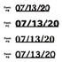 Custom-Fetti Date - 07/13/24 or 07/13/25  Black