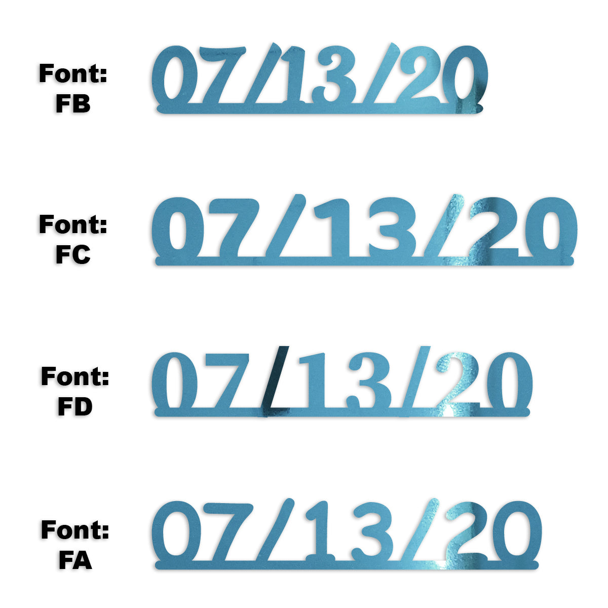 Custom-Fetti Date - 07/13/24 or 07/13/25  Blue Sky