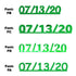 Custom-Fetti Date - 07/13/24 or 07/13/25  Green