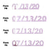 Custom-Fetti Date - 07/13/24 or 07/13/25  Pink