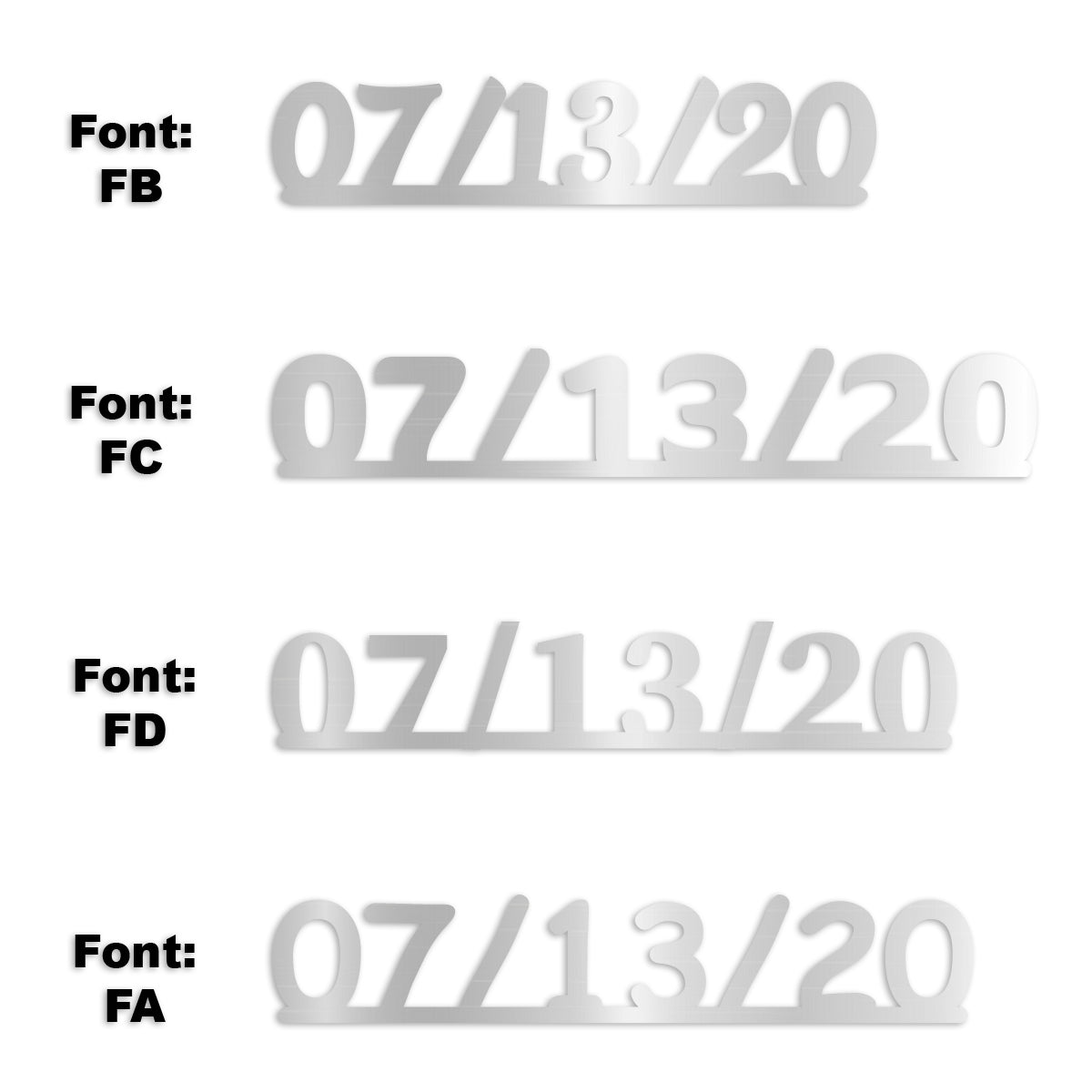 Custom-Fetti Date - 07/13/24 or 07/13/25  Silver