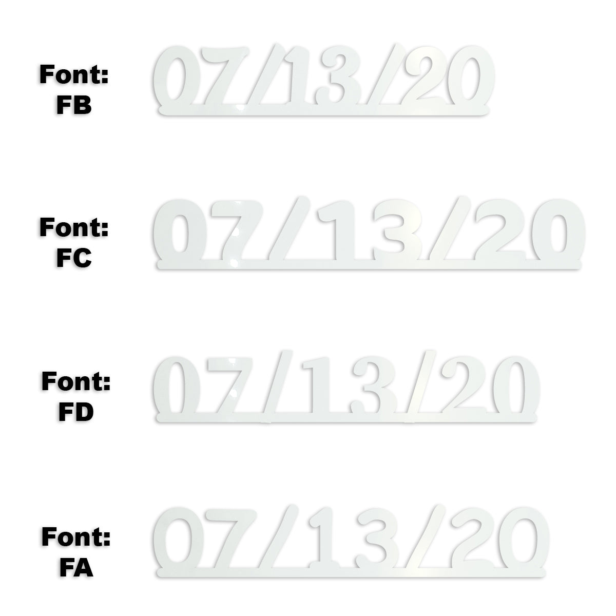 Custom-Fetti Date - 07/13/24 or 07/13/25  White