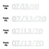 Custom-Fetti Date - 07/13/24 or 07/13/25  White