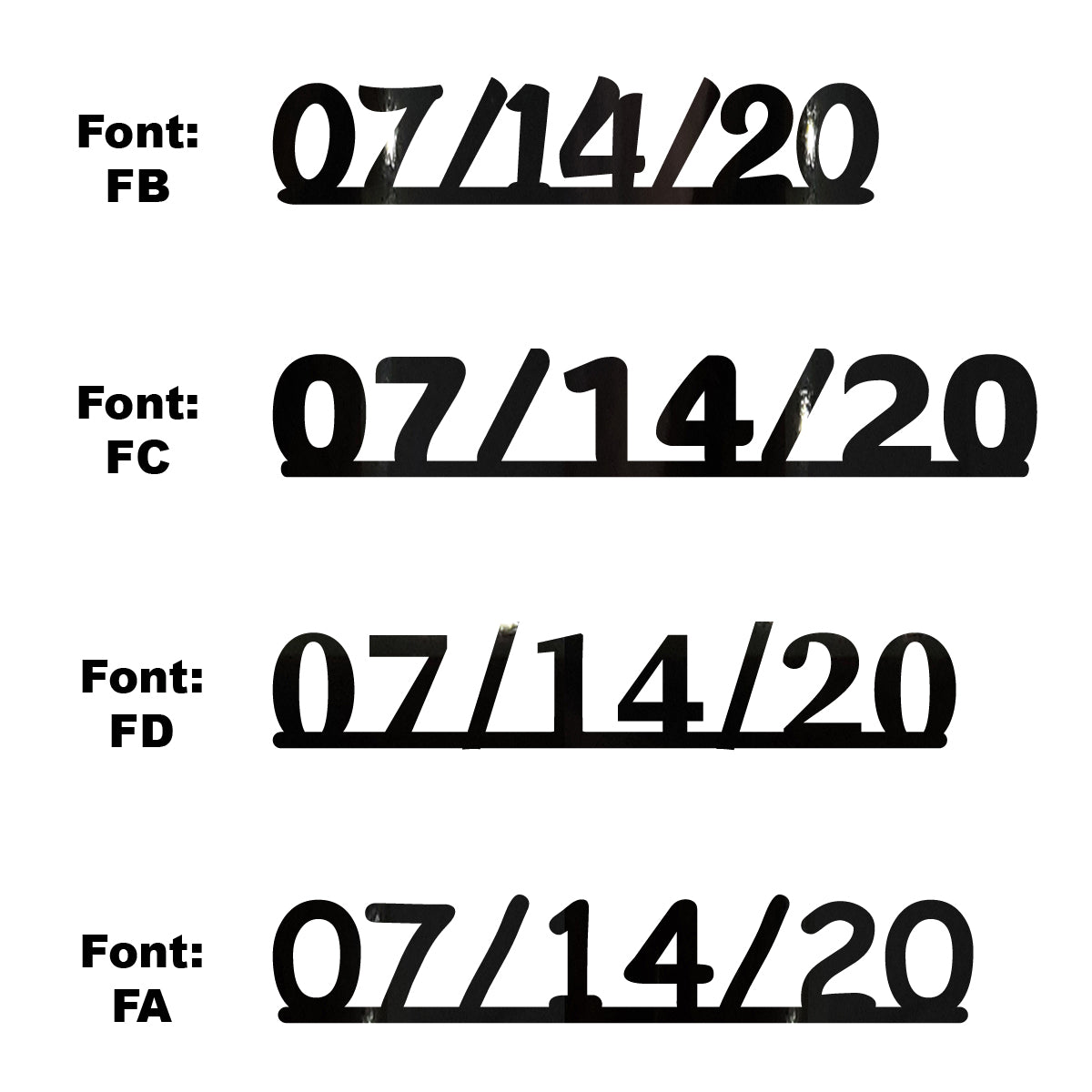 Custom-Fetti Date - 07/14/24 or 07/14/25  Black