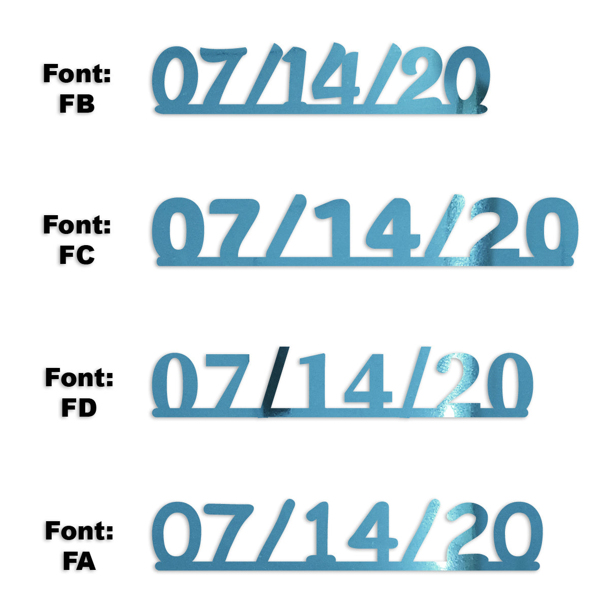 Custom-Fetti Date - 07/14/24 or 07/14/25  Blue Sky