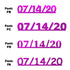 Custom-Fetti Date - 07/14/24 or 07/14/25  Fuchsia