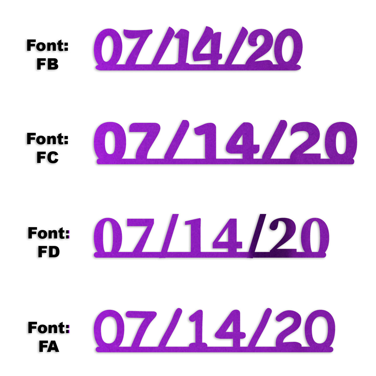 Custom-Fetti Date - 07/14/24 or 07/14/25  Purple