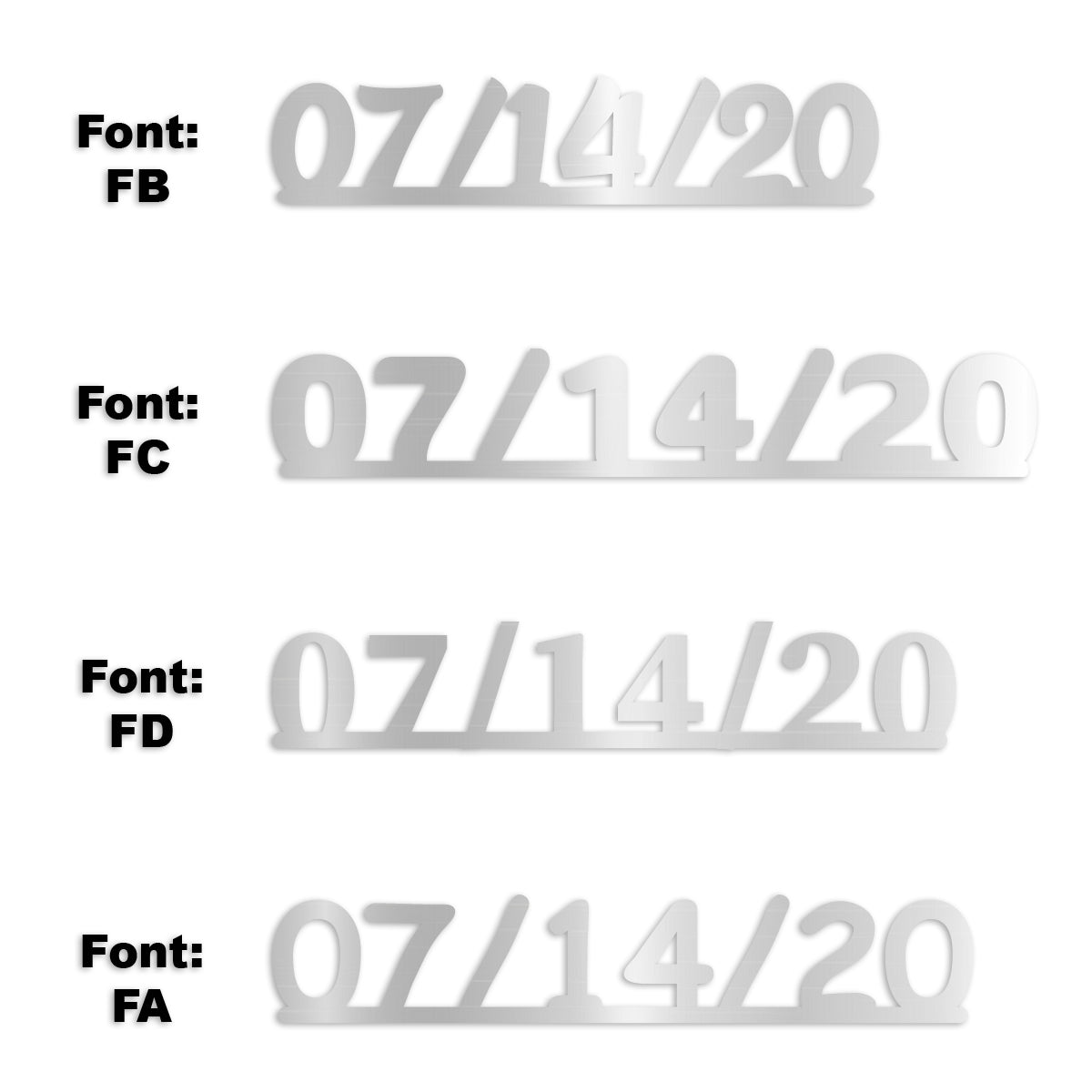 Custom-Fetti Date - 07/14/24 or 07/14/25  Silver