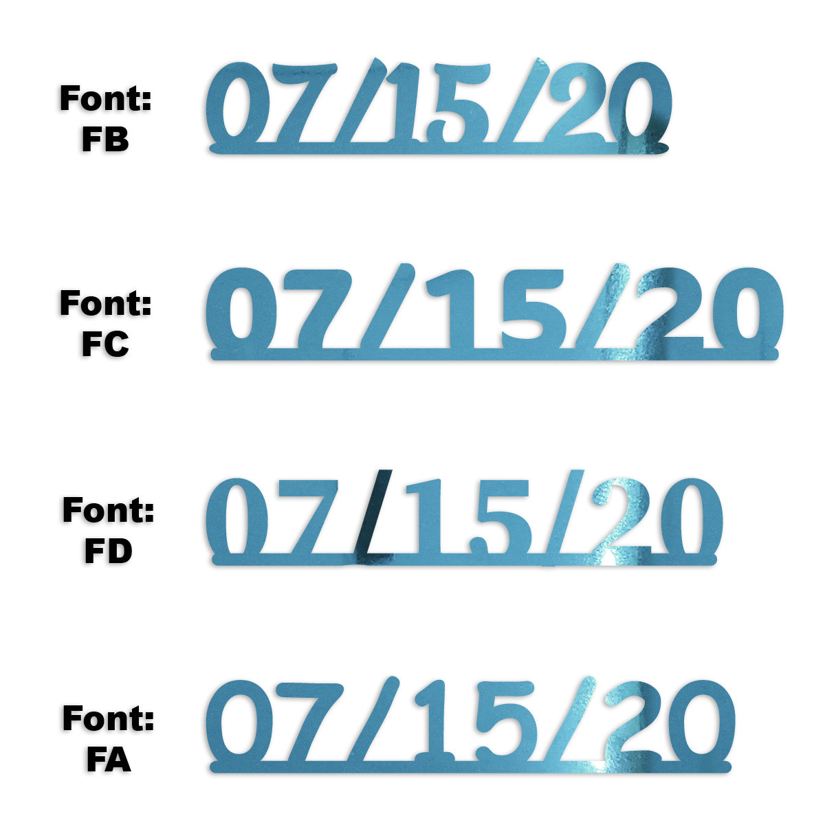 Custom-Fetti Date - 07/15/24 or 07/15/25  Blue Sky