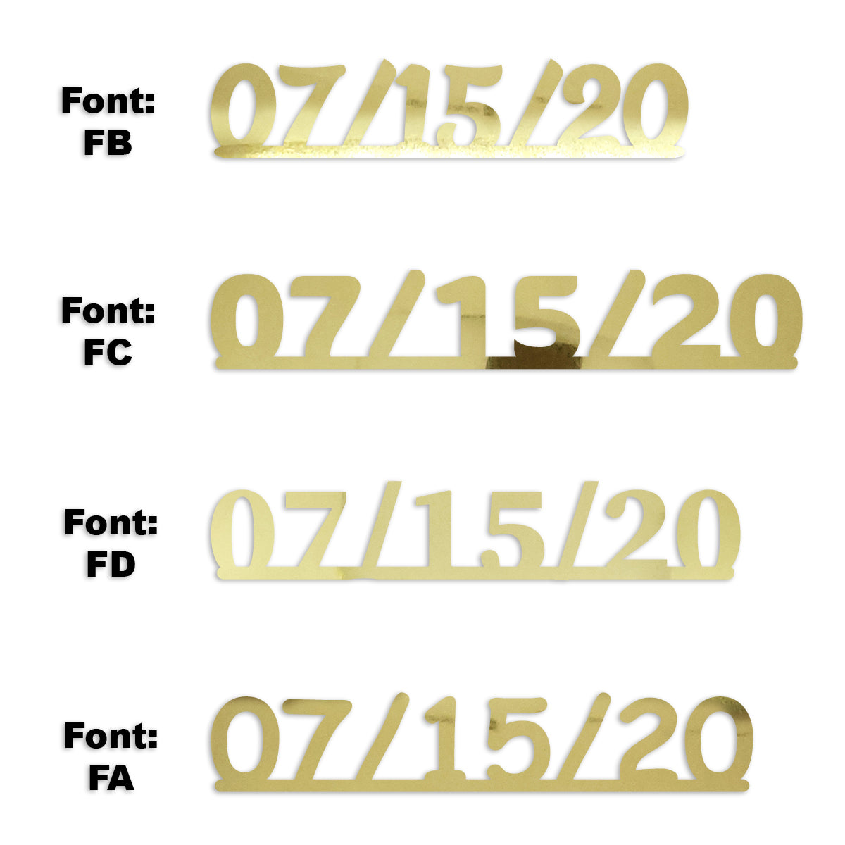 Custom-Fetti Date - 07/15/24 or 07/15/25  Gold