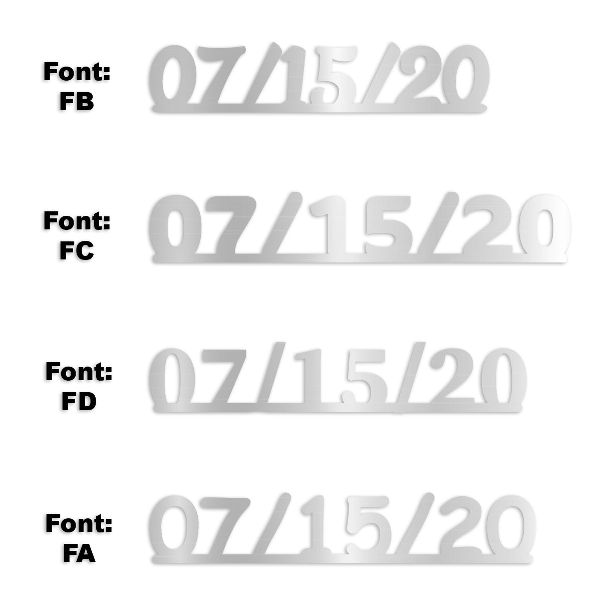Custom-Fetti Date - 07/15/24 or 07/15/25  Silver