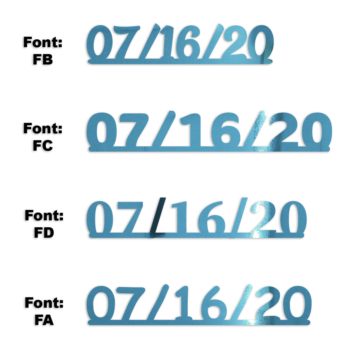 Custom-Fetti Date - 07/16/24 or 07/16/25  Blue Sky