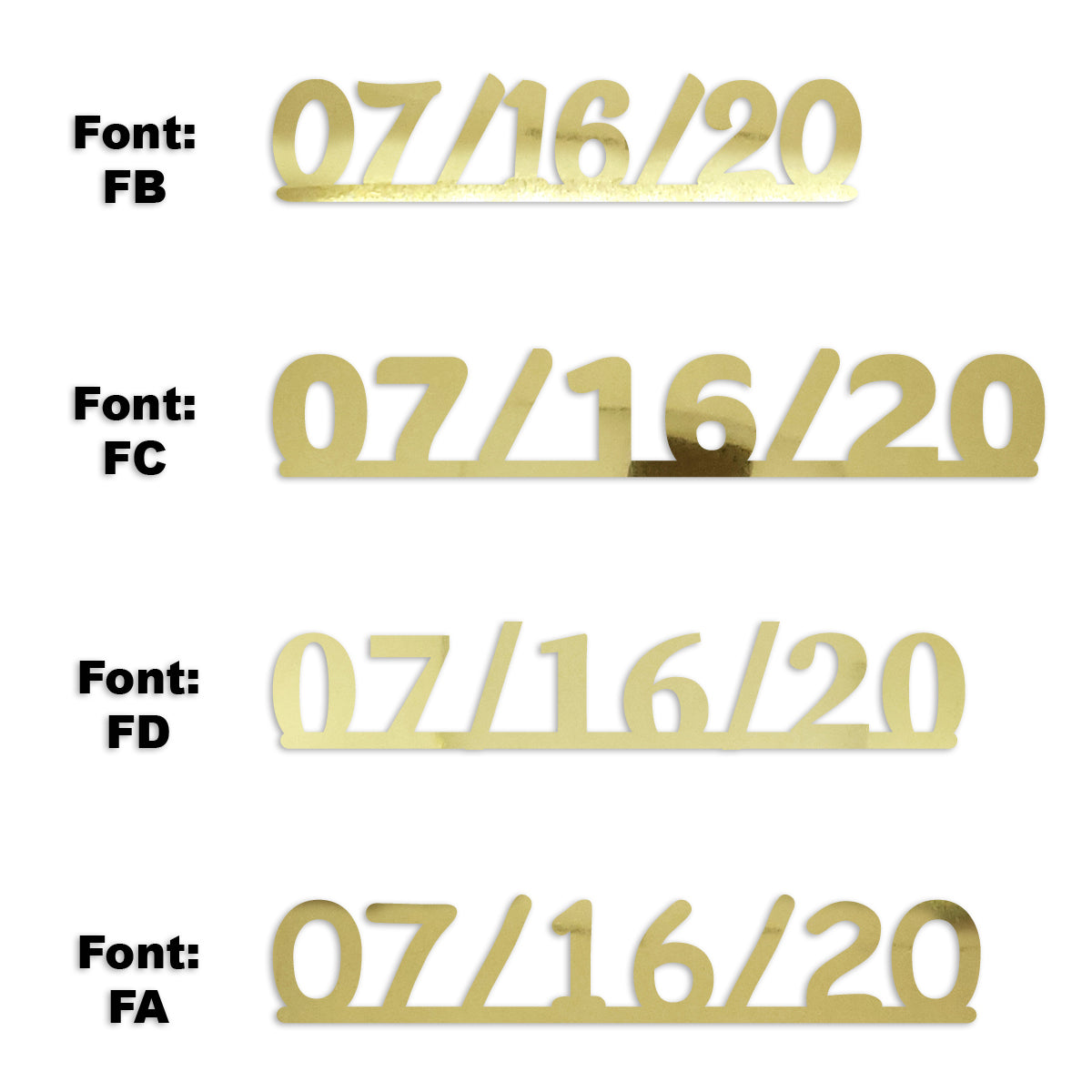 Custom-Fetti Date - 07/16/24 or 07/16/25  Gold