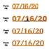 Custom-Fetti Date - 07/16/24 or 07/16/25  Orange