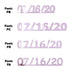Custom-Fetti Date - 07/16/24 or 07/16/25  Pink