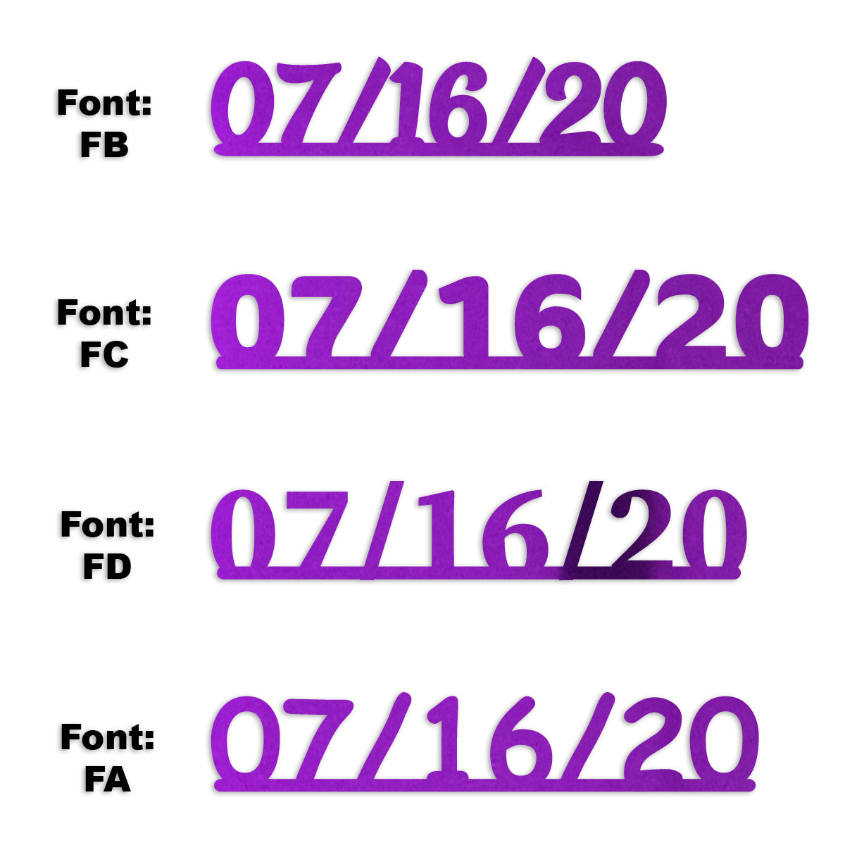 Custom-Fetti Date - 07/16/24 or 07/16/25  Purple