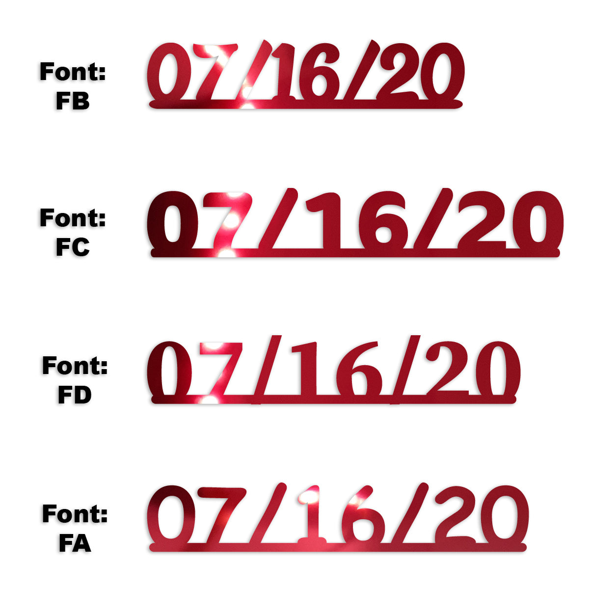 Custom-Fetti Date - 07/16/24 or 07/16/25  Red