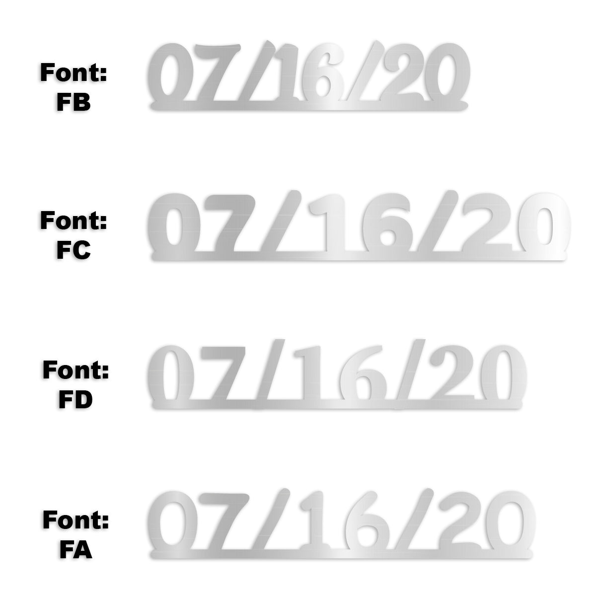 Custom-Fetti Date - 07/16/24 or 07/16/25  Silver