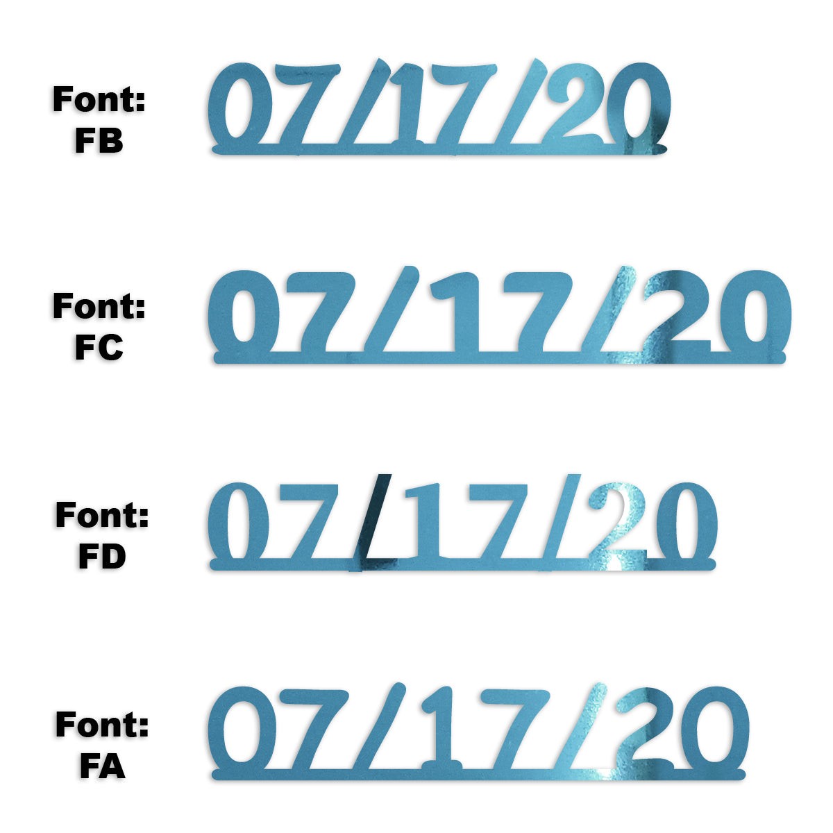 Custom-Fetti Date - 07/17/24 or 07/17/25  Blue Sky