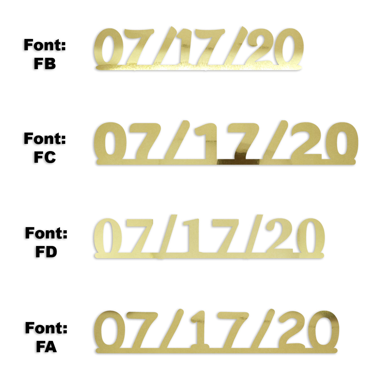 Custom-Fetti Date - 07/17/24 or 07/17/25  Gold