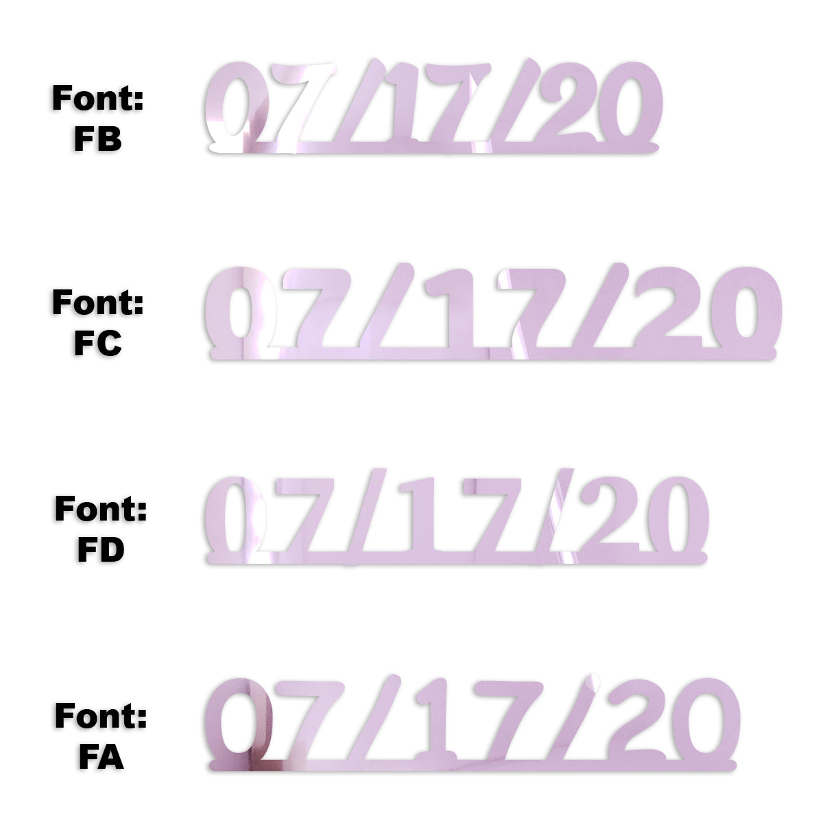 Custom-Fetti Date - 07/17/24 or 07/17/25  Pink