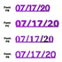Custom-Fetti Date - 07/17/24 or 07/17/25  Purple