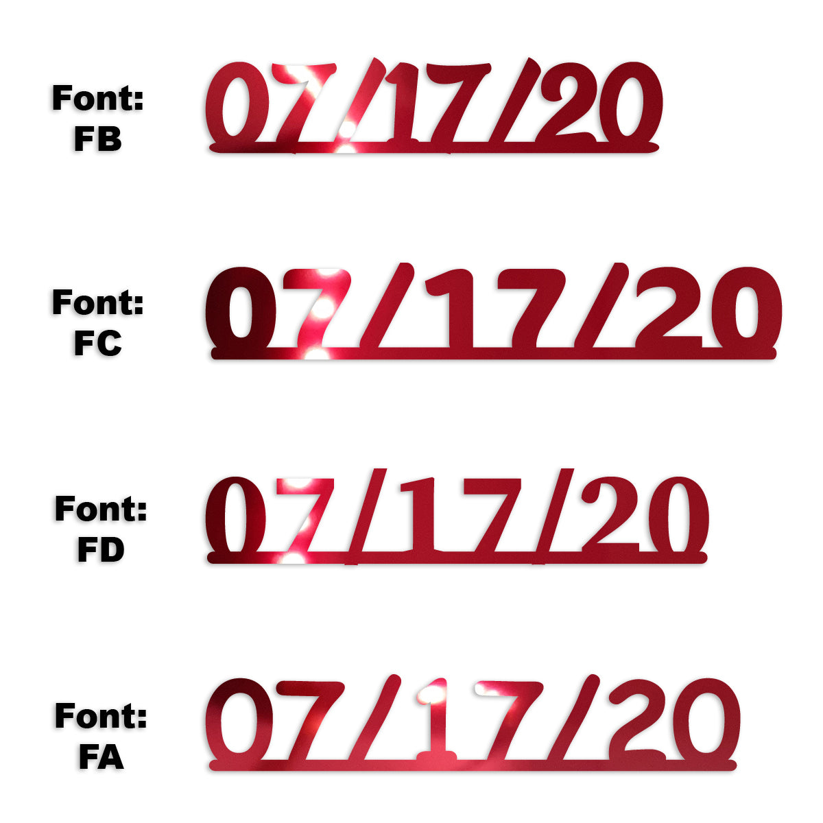 Custom-Fetti Date - 07/17/24 or 07/17/25  Red