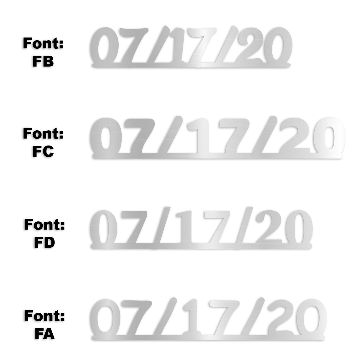 Custom-Fetti Date - 07/17/24 or 07/17/25  Silver