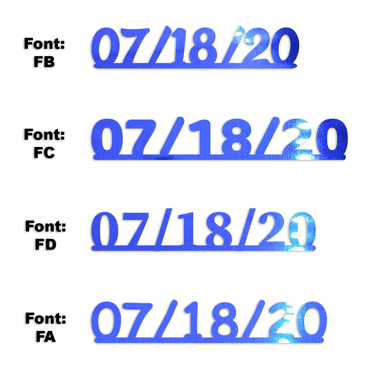 Custom-Fetti Date - 07/18/24 or 07/18/25  Blue Royal