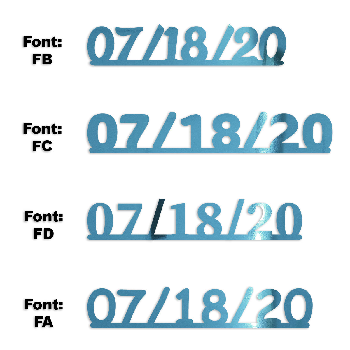 Custom-Fetti Date - 07/18/24 or 07/18/25  Blue Sky