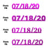 Custom-Fetti Date - 07/18/24 or 07/18/25  Fuchsia