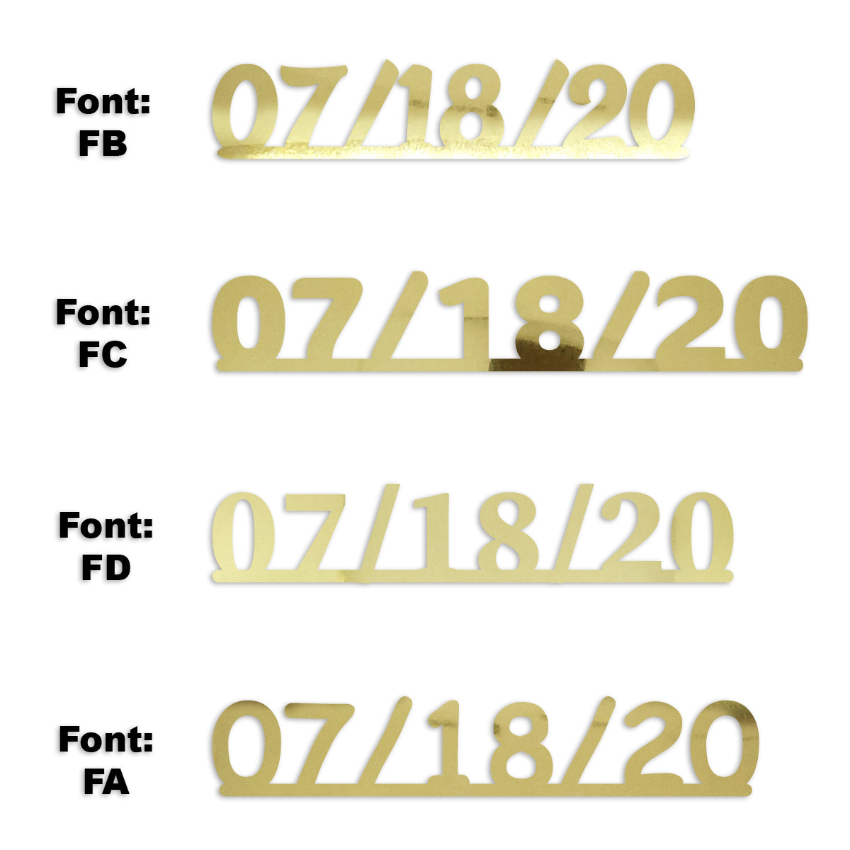 Custom-Fetti Date - 07/18/24 or 07/18/25  Gold