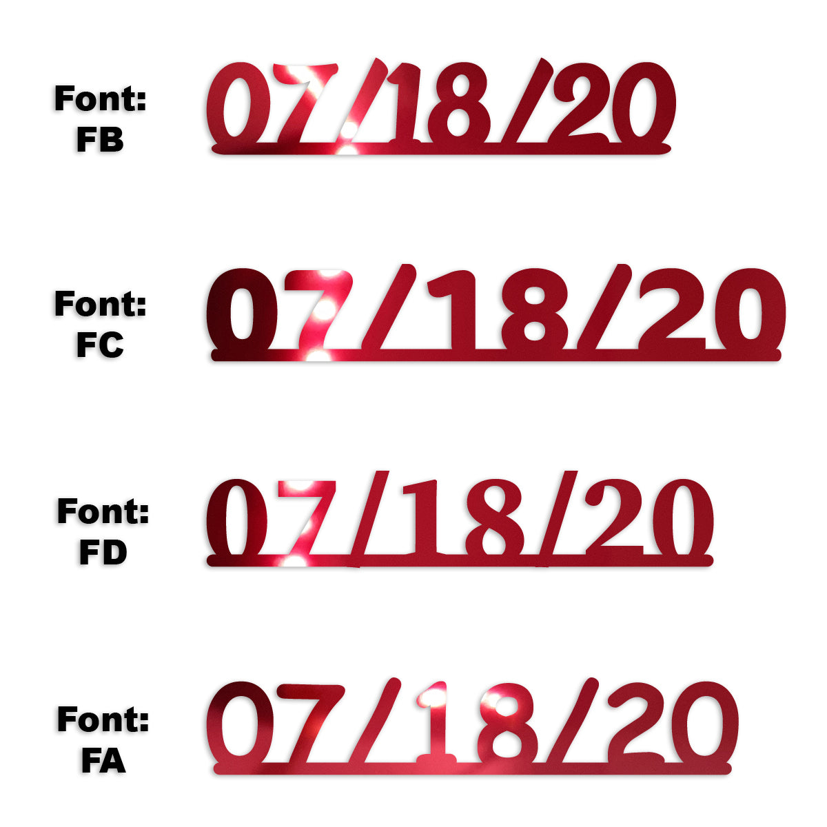 Custom-Fetti Date - 07/18/24 or 07/18/25  Red