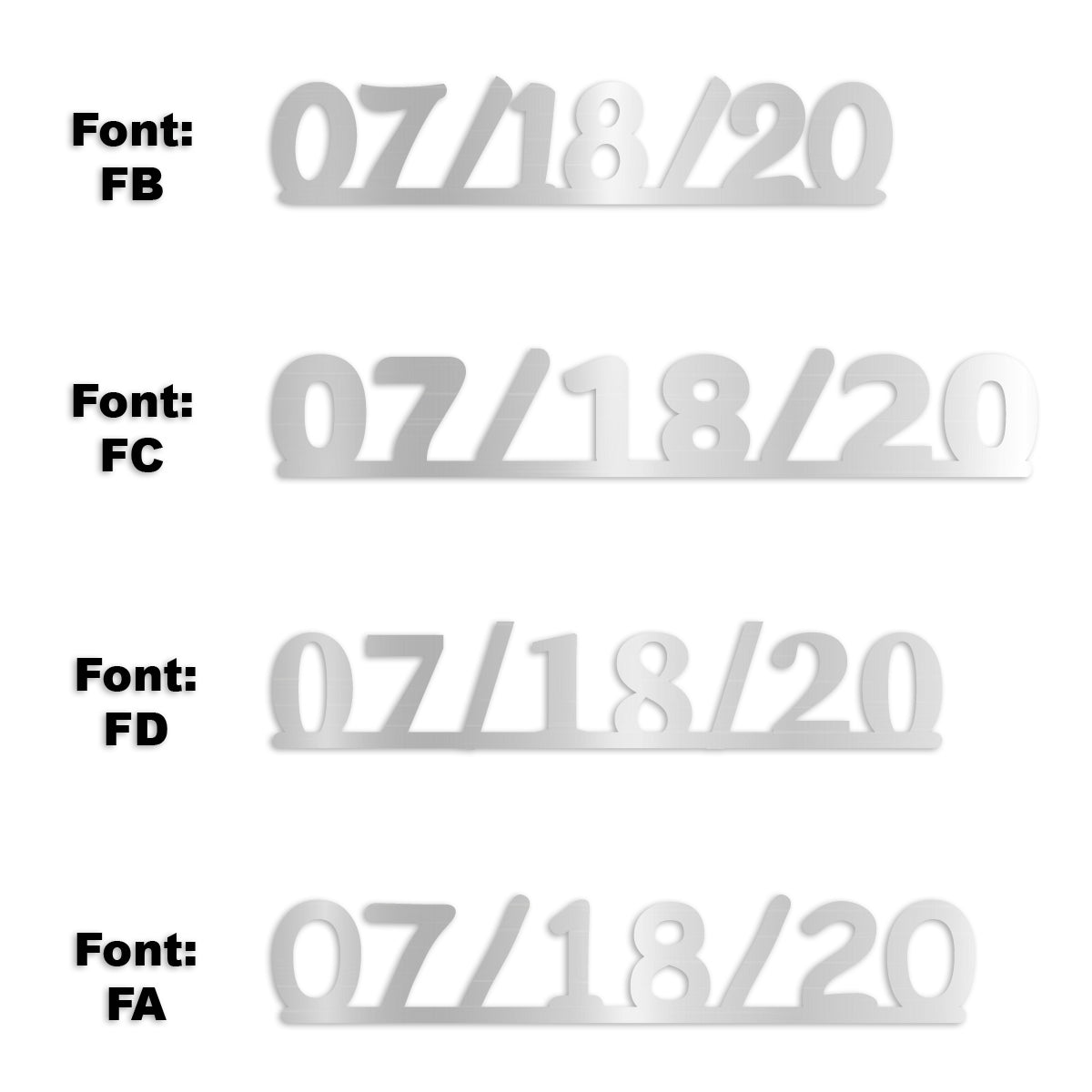 Custom-Fetti Date - 07/18/24 or 07/18/25  Silver