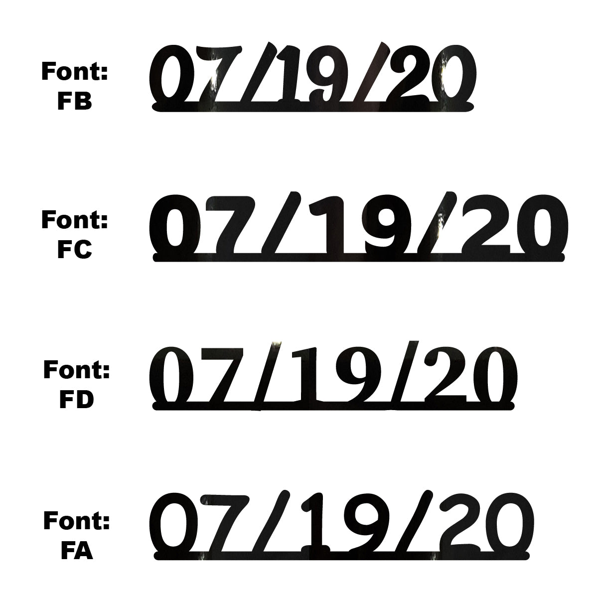 Custom-Fetti Date - 07/19/24 or 07/19/25  Black