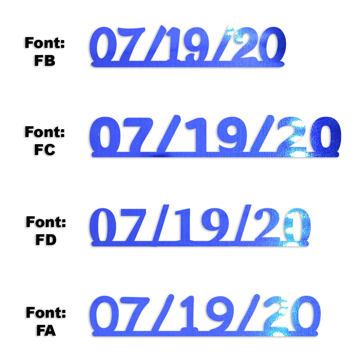 Custom-Fetti Date - 07/19/24 or 07/19/25  Blue Royal