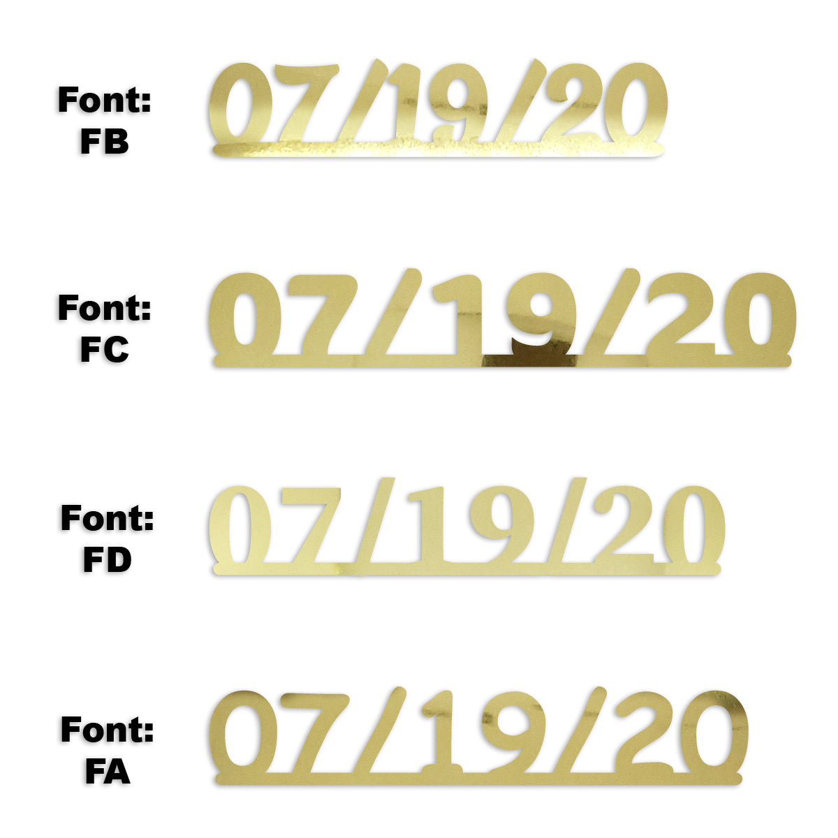 Custom-Fetti Date - 07/19/24 or 07/19/25  Gold