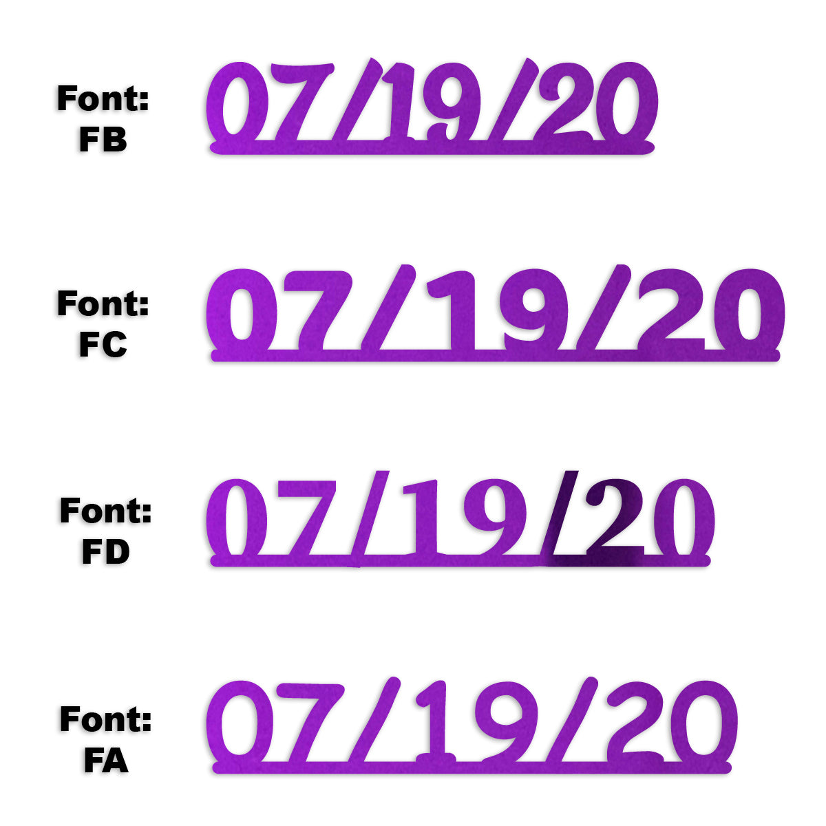 Custom-Fetti Date - 07/19/24 or 07/19/25  Purple
