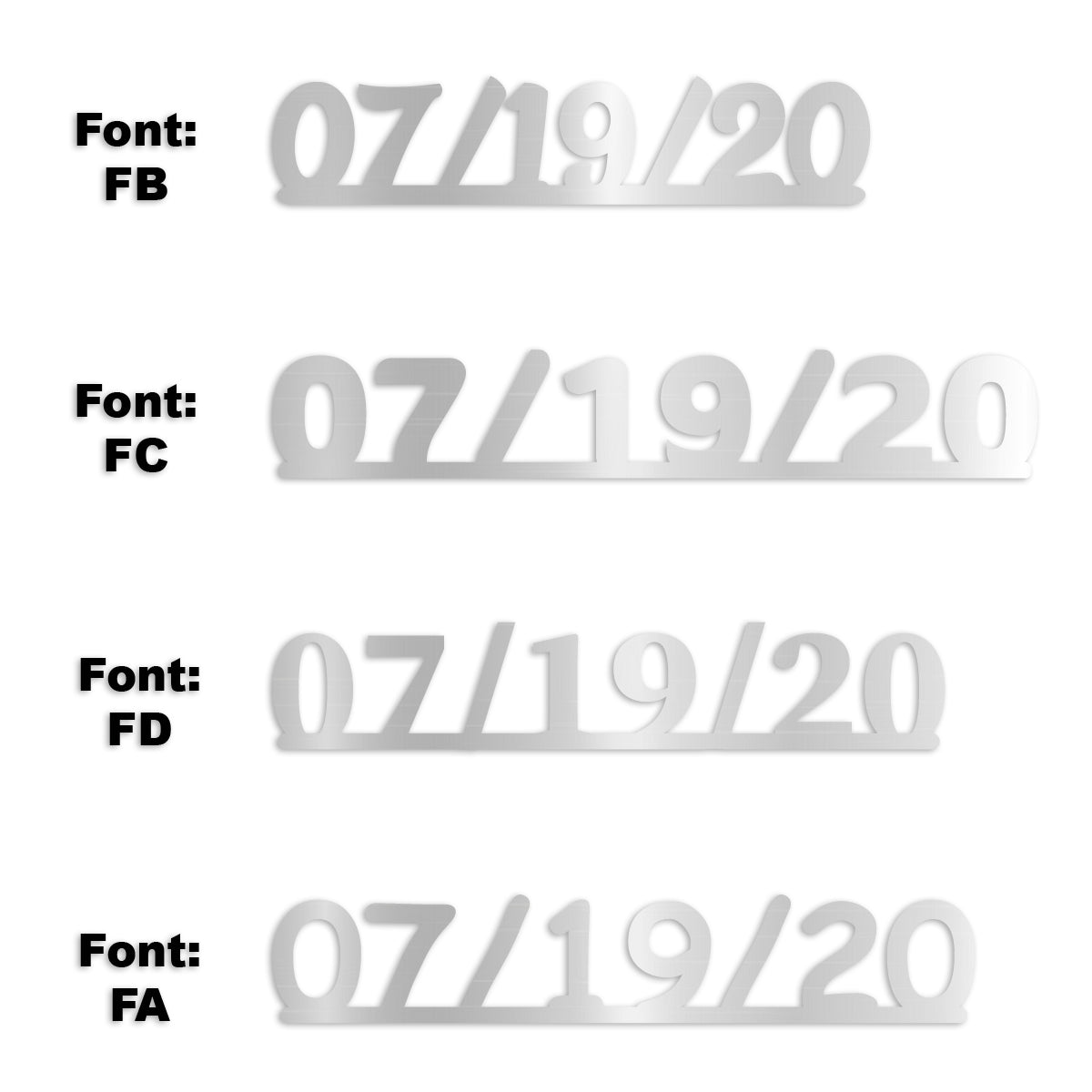 Custom-Fetti Date - 07/19/24 or 07/19/25  Silver
