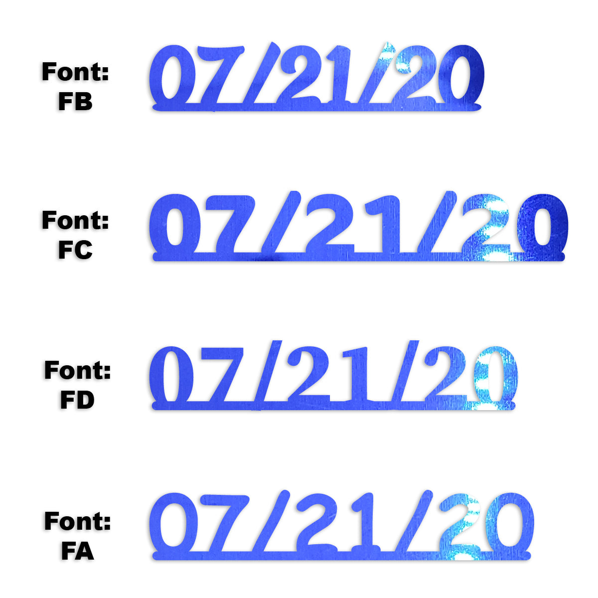 Custom-Fetti Date - 07/21/24 or 07/21/25  Blue Royal
