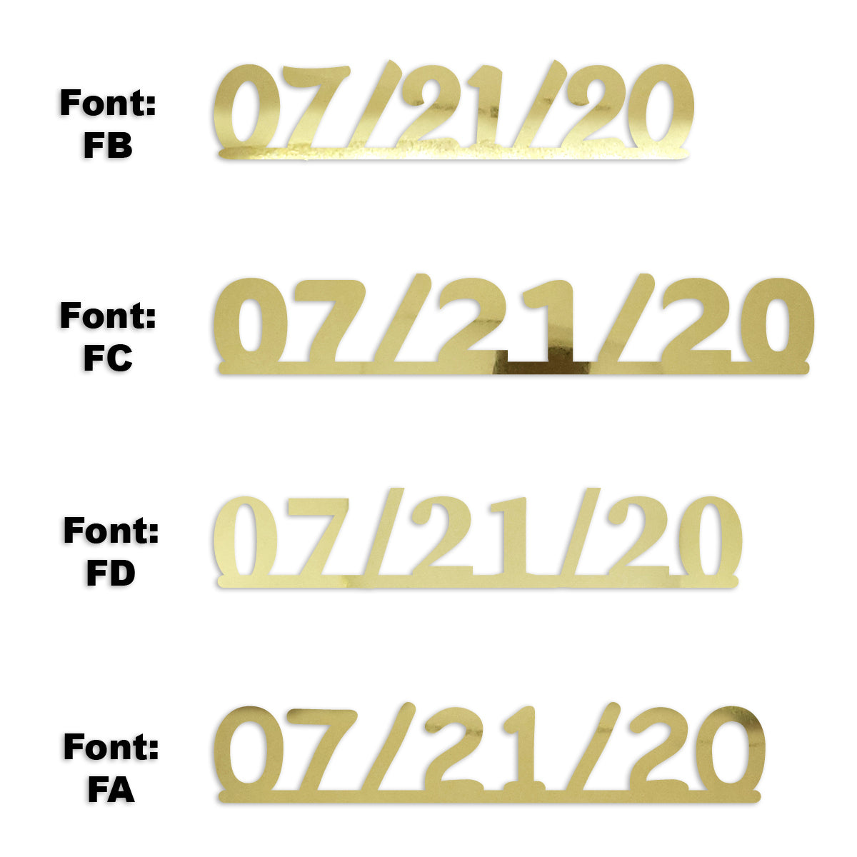 Custom-Fetti Date - 07/21/24 or 07/21/25  Gold