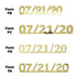 Custom-Fetti Date - 07/21/24 or 07/21/25  Gold