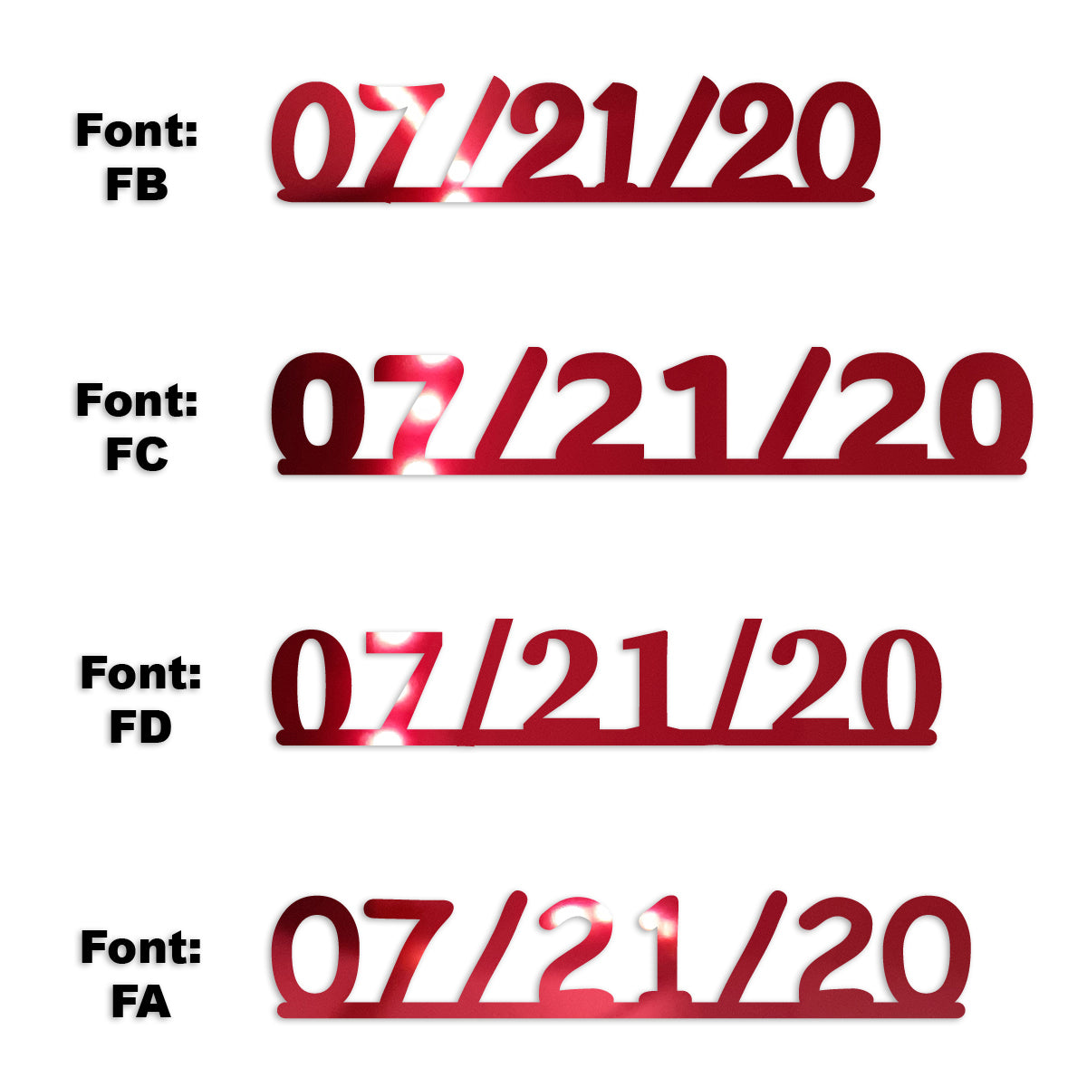 Custom-Fetti Date - 07/21/24 or 07/21/25  Red