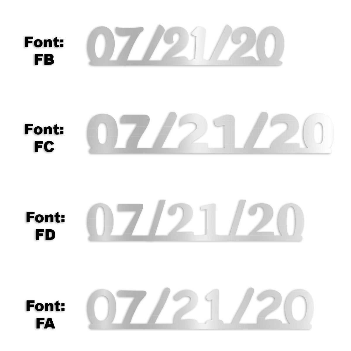 Custom-Fetti Date - 07/21/24 or 07/21/25  Silver