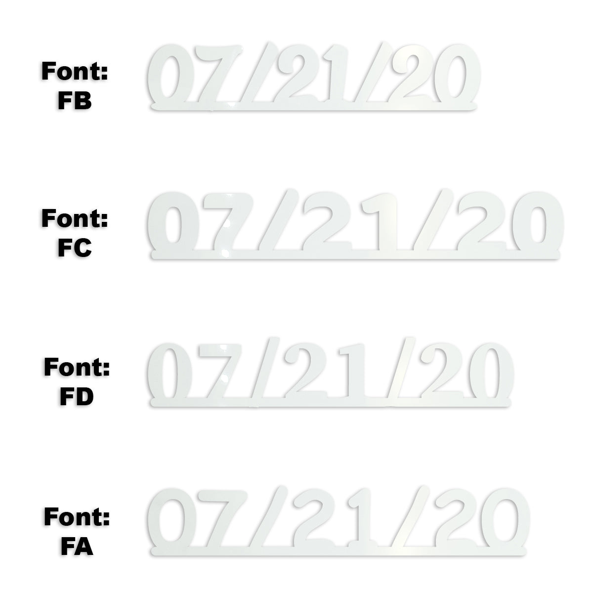 Custom-Fetti Date - 07/21/24 or 07/21/25  White
