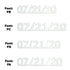 Custom-Fetti Date - 07/21/24 or 07/21/25  White